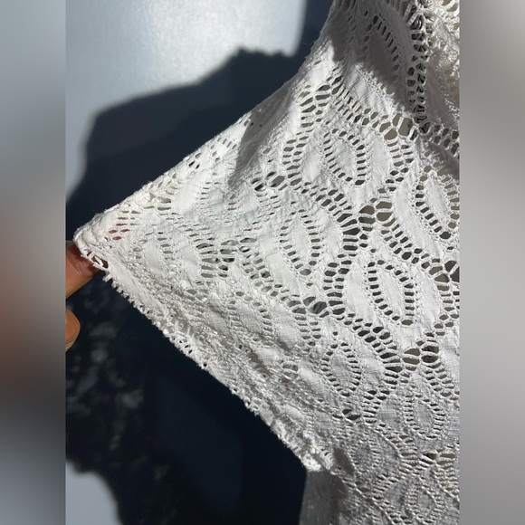 Jordan Taylor White Lace Hooded Cover-Up - Picture 8 of 12